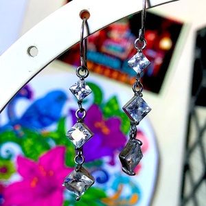 Diamond Dangle Earrings